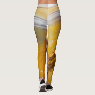 Leggings Structure de texture de pierre semi-précieuse