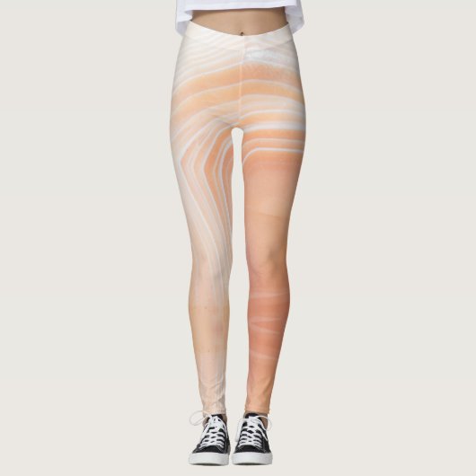 Leggings Structure de texture en pierre de taille semi-préc (Devant)