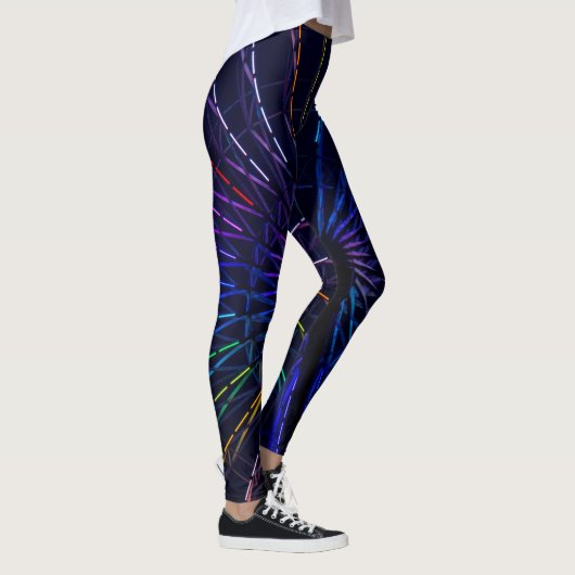 Leggings Structure fractionnée couleur bleu foncé (Droite)