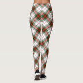 Leggings Stuart / Stewart tartan blanc rouge vert plaid (Dos)