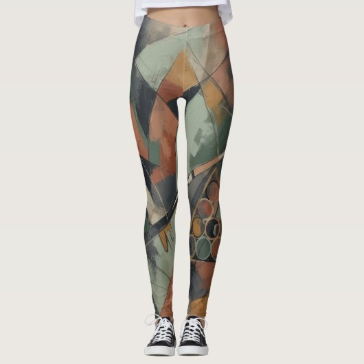 Leggings Style Abstrait (Devant)