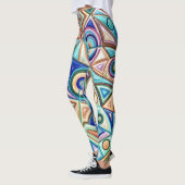 Leggings Style abstrait coloré "Ratti_Creative_Arts" (Gauche)