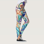 Leggings Style abstrait coloré "Ratti_Creative_Arts" (Droite)