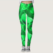 Leggings Style Abstrait de tuyaux 3d avec art numérique mod (Devant)