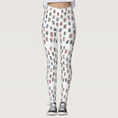 Leggings Style américain MahJong jeu de tuiles design (Devant)