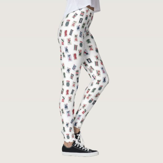 Leggings Style américain MahJong jeu de tuiles design (Droite)