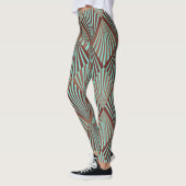 Leggings Style Art Déco, texture transparente. (Gauche)