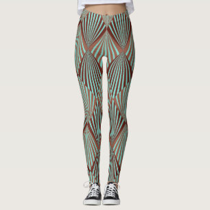 Leggings Style Art Déco, texture transparente.