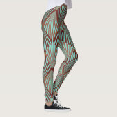 Leggings Style Art Déco, texture transparente. (Droite)