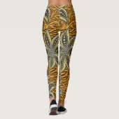 Leggings Style Batik Floral Abstrait africain (Dos)