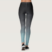 Leggings Style Black Grey Turquoise rustique ombre (Dos)