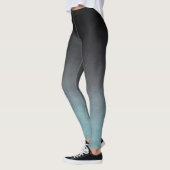 Leggings Style Black Grey Turquoise rustique ombre (Gauche)