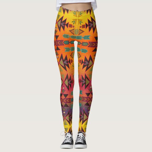 Leggings Style Boho Sunset Sud-Ouest (Devant)