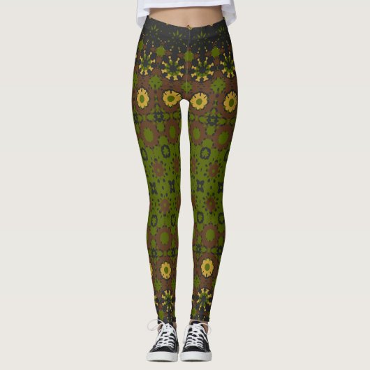 Leggings Style Camouflage Moderne Urbain Chic (Devant)