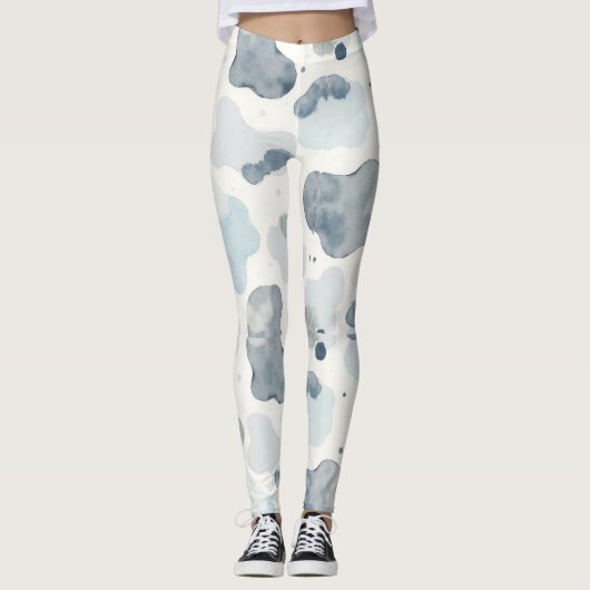 Leggings Style Camouflage Motif sans couture hiver (Devant)