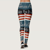 Leggings Style Chansons Abstraites, (Dos)