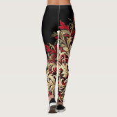 Leggings Style Damas Rouge et Noir (Dos)