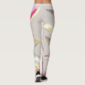Leggings Style d'art vectoriel Plante tropical Abstrait (Dos)