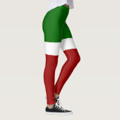 Leggings Style de bloc de couleur rouge vert (Droite)