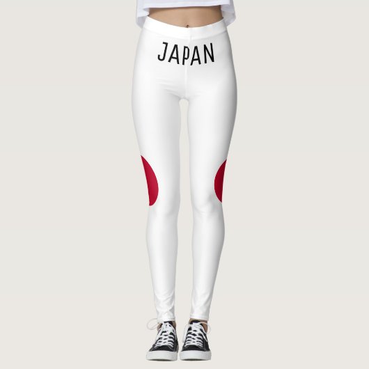 Leggings Style de drapeau de Personnaliser Japon (Devant)