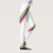 Leggings Style de emballage de rayure d'arc-en-ciel (Droite)