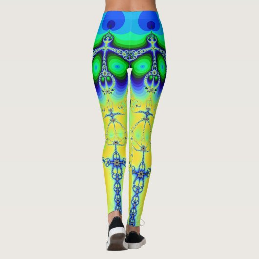 Leggings Style de fleurs folles de légendes (Dos)