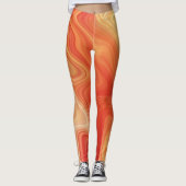 Leggings Style de flux de marbre (Devant)