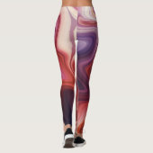 Leggings Style de marbre fluide (Dos)