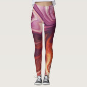 Leggings Style de marbre fluide (Devant)