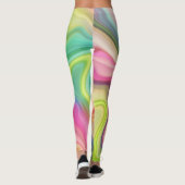 Leggings Style de marbre fluide (Dos)