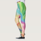 Leggings Style de marbre fluide (Gauche)