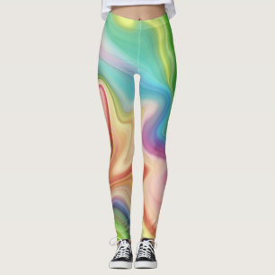 Leggings Style de marbre fluide