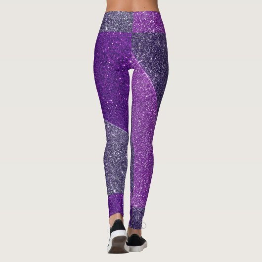 Leggings Style de Parties scintillant violet
