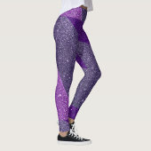 Leggings Style de Parties scintillant violet