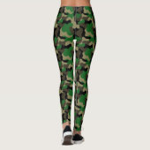 Leggings Style de rue camouflage vert (Dos)