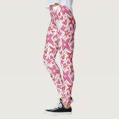 Leggings Style Différent De Fleur & Coeurs Motif (Gauche)