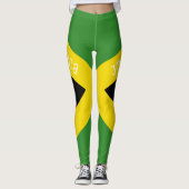 Leggings Style drapeau national jamaïcain (Devant)