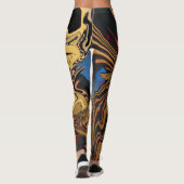 Leggings Style égyptien Couleur Abstraite Conçu (Dos)