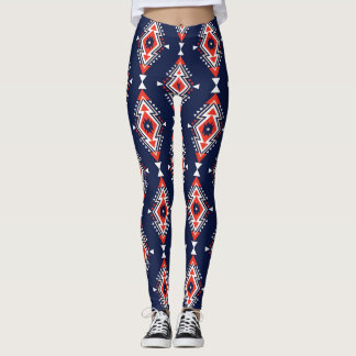 Leggings Style ethnique, motif sans couture géométrique.