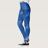 Leggings Style géométrique moderne avec design bleu marine (Gauche)