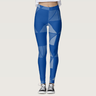 Leggings Style géométrique moderne avec design bleu marine