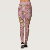 Leggings Style Golden Angels rose (Dos)