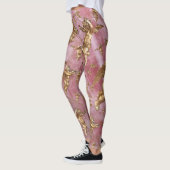 Leggings Style Golden Angels rose (Gauche)