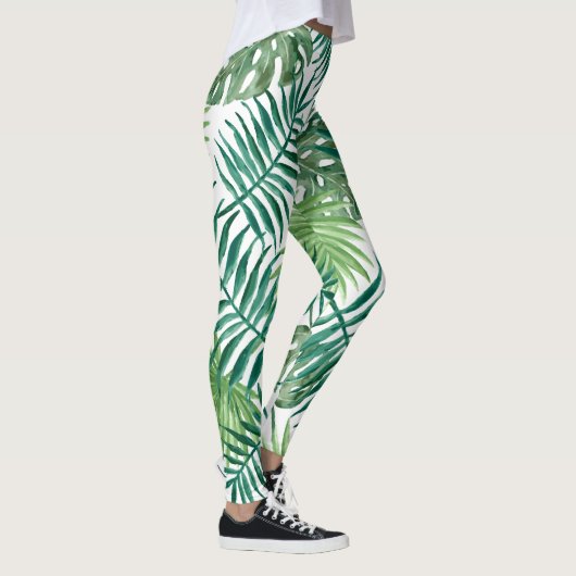 Leggings Style Jungle Feuille vert (Droite)