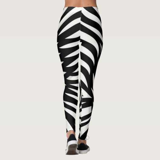 Leggings Style Leaf Zebra Stripes (Dos)