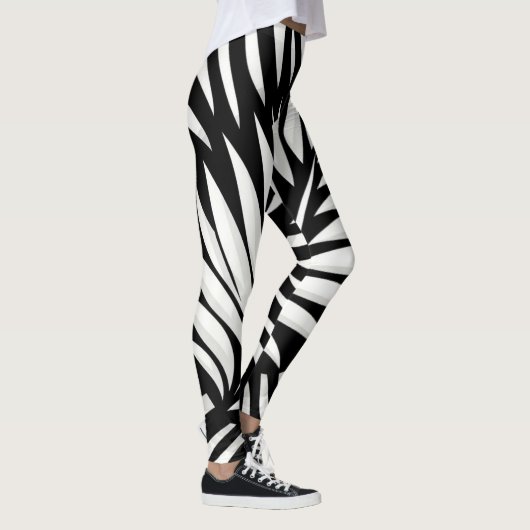 Leggings Style Leaf Zebra Stripes (Droite)