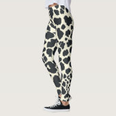 Leggings Style léopard blanc et noir (Gauche)
