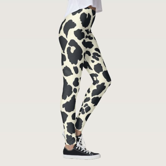 Leggings Style léopard blanc et noir (Droite)