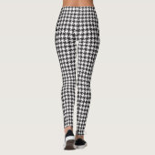 Leggings Style moderne noir et blanc Houndstooth (Dos)