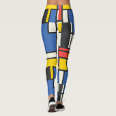 Leggings Style Mondrian coloré Conception géométrique (Dos)